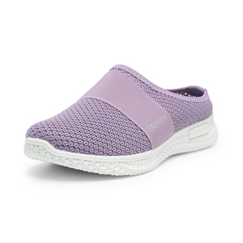 Alexis Leroy Hausschuhe Damen Clogs Sommer Badelatschen Atmungsaktiv Bequeme Gartenschuhe Strand Schuhe Outdoor Freizeitschuhe Violett 39 EU von Alexis Leroy