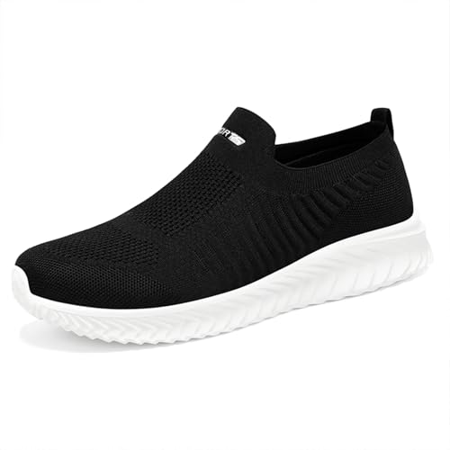 Alexis Leroy Herren Slip On Sneaker Atmungsaktiv Hand-Free Freizeitschuhe Schwarz 42 EU von Alexis Leroy