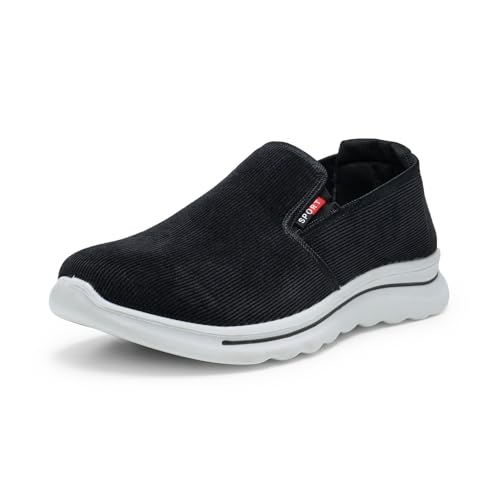 Alexis Leroy Herren Walking Schuhe Freizeitschuhe Outdoor Fitness Schuhe Helles Schwarz 43 EU von Alexis Leroy