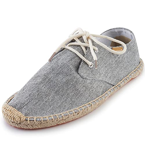Alexis Leroy Lace Up Herren Espadrilles Einfarbige Segeltuchschuhe Grau 22ss 41 EU Alexis Leroy Lace Up Herren Espadrilles Einfarbige Segeltuchschuhe Grau 22ss 41 EU von Alexis Leroy