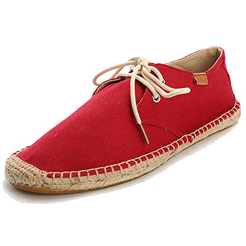 Alexis Leroy Lace Up Herren Espadrilles Rot 41 EU / 7 UK von Alexis Leroy