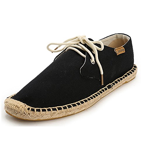 Alexis Leroy Lace Up Herren Espadrilles Schwarz 41 EU / 7 UK von Alexis Leroy