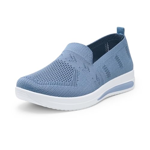 Alexis Leroy Laufschuhe für Frauen Atmungsaktive Laufschuhe aus Mesh Bequeme Turnschuhe Outdoor-Fitness-Sportschuhe Blau 37 EU von Alexis Leroy