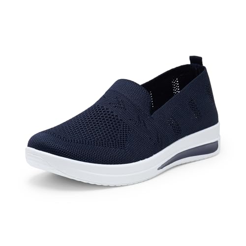 Alexis Leroy Laufschuhe für Frauen Atmungsaktive Laufschuhe aus Mesh Bequeme Turnschuhe Outdoor-Fitness-Sportschuhe Marine 41 EU von Alexis Leroy