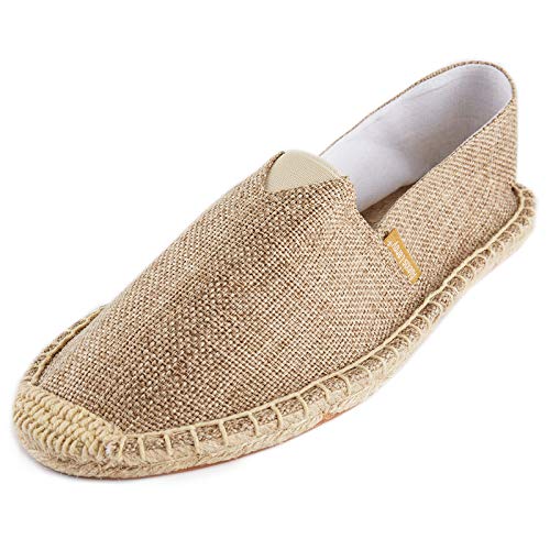 Alexis Leroy Original Komfortable Damen Espadrilles aus Chambray Aprikose 37 EU von Alexis Leroy