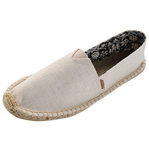 Alexis Leroy Original Komfortable Damen Espadrilles aus Chambray Beige 37 EU von Alexis Leroy