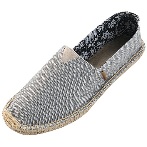 Alexis Leroy Original Komfortable Herren Espadrilles aus Chambray Grau 43 EU von Alexis Leroy