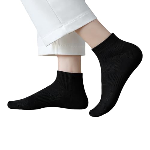 Alexis Leroy Socken für Damen Bequeme Freizeitsocken Viertel-Socken 3 Pcs Schwarz von Alexis Leroy