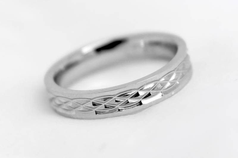 4 Mm 925 Silberring Für Frauen Und Männer, Unendlichkeit Personalisierte Gravur Herrenring Verlobungsring Jahrestag Geschenk von AlexisTreasury