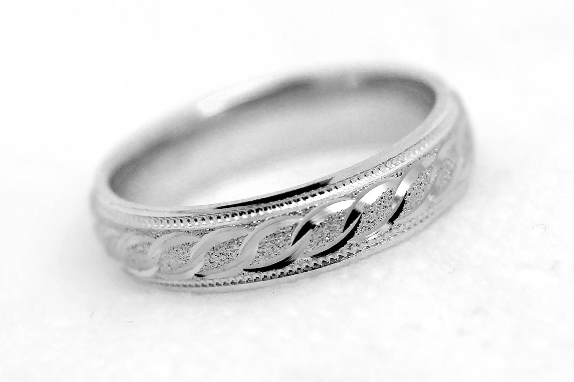 4 Mm Silberring, 925 Sterling Silber, Hochzeitsband, Ehering, Infinity Ring, Passender Ring Mit Gravur, 0012 von AlexisTreasury