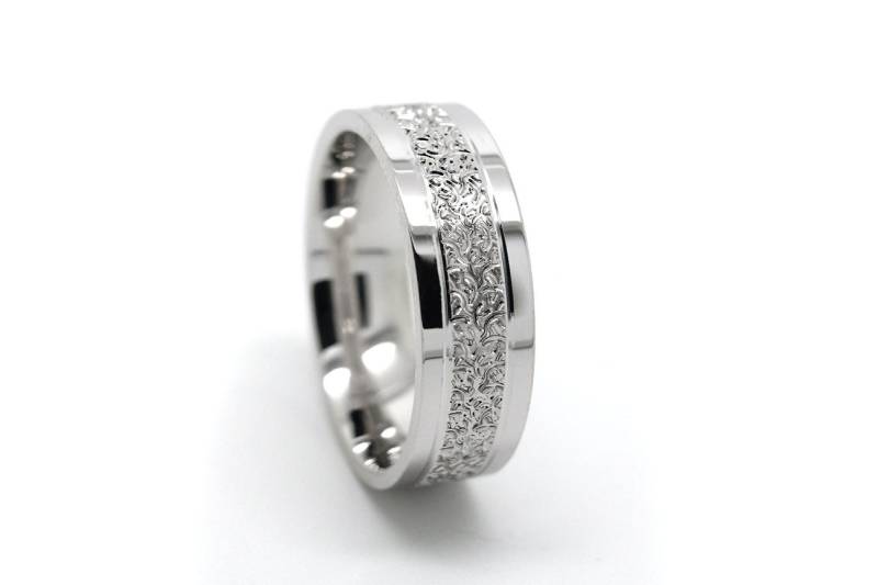 6 Mm 925 Sterling Silber Ring Männer Frau, Gravierte Filigrane Ehering, Herren-Verlobungsring von AlexisTreasury