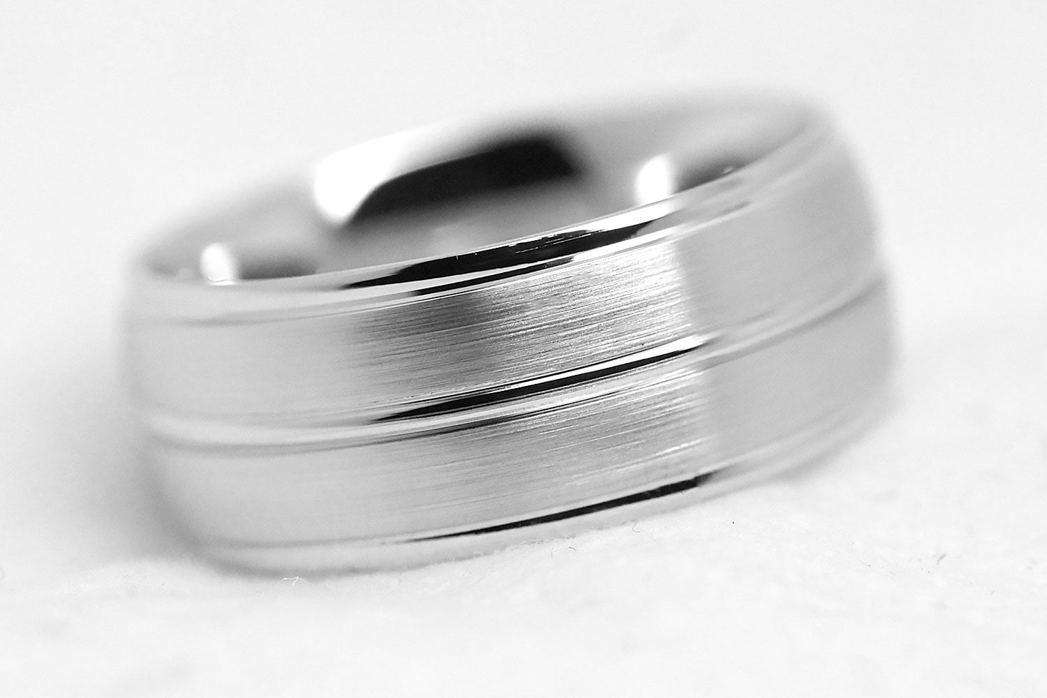 925 Sterling Silber Herren Ehering Damen 8 Mm Verlobungsring Jahrestag Geschenk Versprechen Gebürsteter Ring von AlexisTreasury