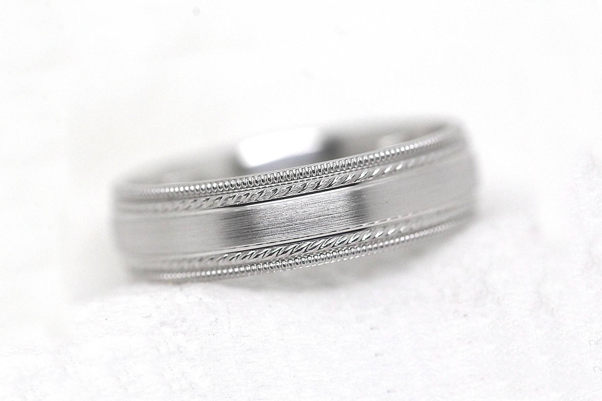 Handgefertigte 925 Silber Eheringe Für Herren & Damen Gravierte Paare Bands Passender Schmuck Sie Und Ihn 6 Mm von AlexisTreasury