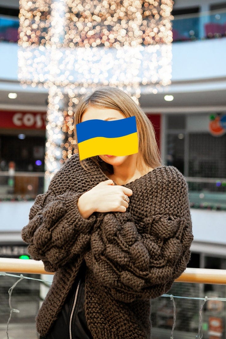 Braun Abgeschnitten Strickjacke Oversize Blase Ärmel Tochter Geschenk Von Mama Pullover Herbst Bekleidung Klobige Benutzerdefinierte Mutter Zu von AlexmyblackcatStore