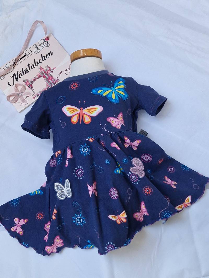 Mädchen Kleid Schmetterling Gr. 92 von Alexsstubn
