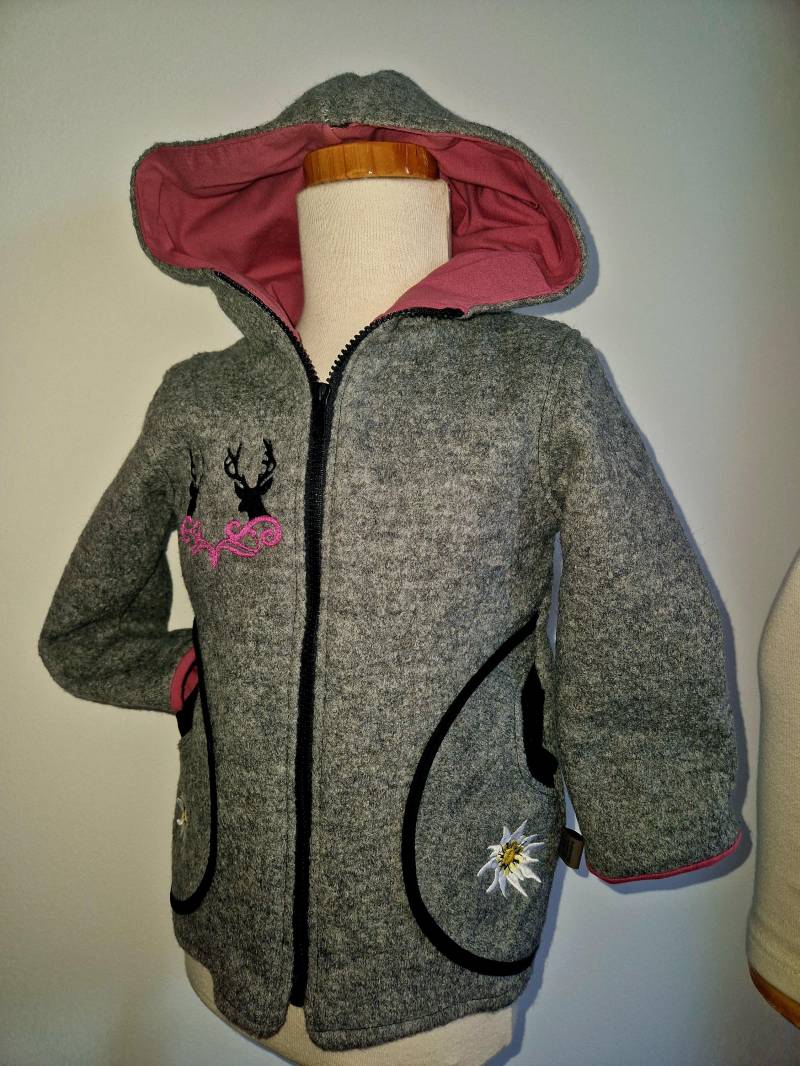 Walkjacke Trachtenjacke Gr. 110 von Alexsstubn