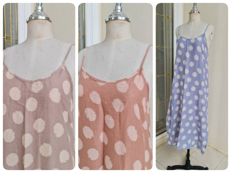 Doppelte Baumwolle Gaze Unterkleid, Baumwoll Unterkleid Mit Seitenschlitz, Nachtkleid Aus Leichter Baumwolle, Sommerkleid von AleyaCraft