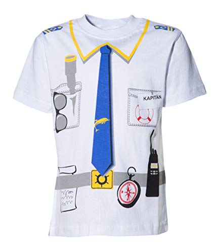 Kinder Uniform T-Shirt KAPITÄN Größen 92 bis 146 (92/98) von Alfa Company