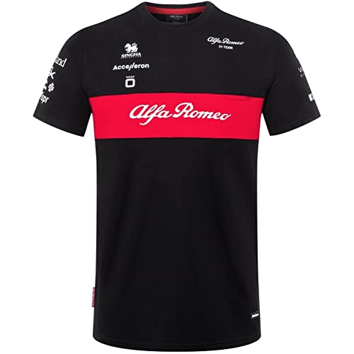 Alfa Romeo Racing F1 2023 Herren Team T-Shirt, Schwarz, Klein von Alfa Romeo Racing