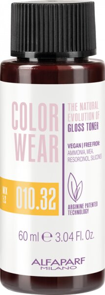 Alfaparf Milano Color Wear Gloss Toner - 010.32 60 ml Alfaparf Milano Color Wear Gloss Toner - 010.32 60 ml von Alfaparf Milano