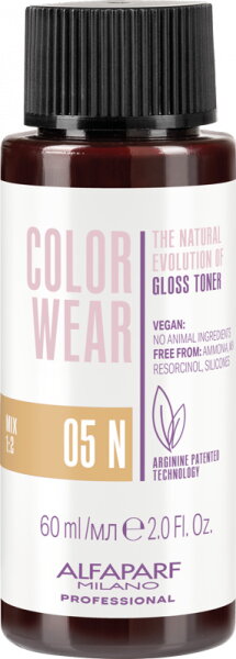 Alfaparf Milano Color Wear Gloss Toner - 60 ml 05N von Alfaparf Milano