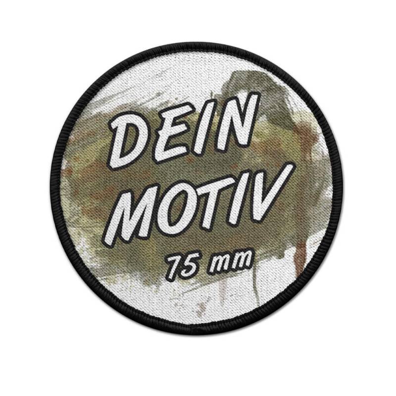 Klett Patch Rund Mit Deinem Motiv 7, 5cm Durchmesser Hochwertig Bedruckt || Designer Personalisiert Wunschmotiv Velcro #27890 von AlfashirtDE