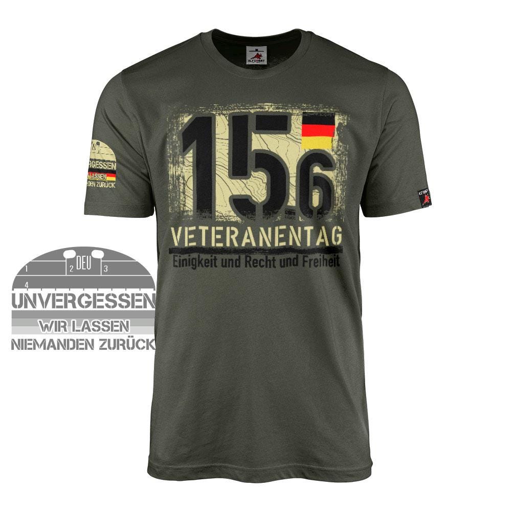 Unvergesen 15.6 Veteranentag Bundeswehr Deutschland Respekt T Shirt #45287 von AlfashirtDE