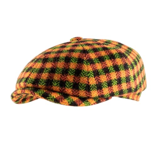 Alfonso D'Este - Flatcap, Schiebermütze, Newsboy Cap wasserabweisend Kyoto C26 - Size XL von Alfonso D'Este