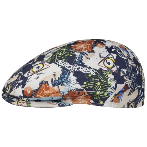 Alfonso D’Este Graphics Flatcap Schirmmütze Schiebermütze Herren - Made in Italy mit Schirm, Futter Frühling-Sommer Sommer - L (58-59 cm) bunt von Alfonso D’Este