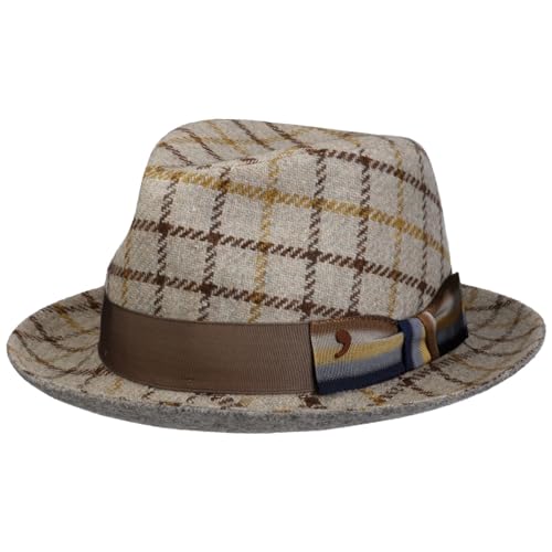 Alfonso D’Este Michael Player Wollhut Wollfilzhut Stoffhut Porkpie Pork-Pie-Hut Damen/Herren - Made in Italy mit Futter, Ripsband Herbst Sommer Frühjahr Winter Frühling-Sommer Herbst-Winter - L Alfonso D’Este Michael Player Wollhut Wollfilzhut Stoffhut Porkpie Pork-Pie-Hut Damen/Herren - Made in Italy mit Futter, Ripsband Herbst Sommer Frühjahr Winter Frühling-Sommer Herbst-Winter - L von Alfonso D’Este