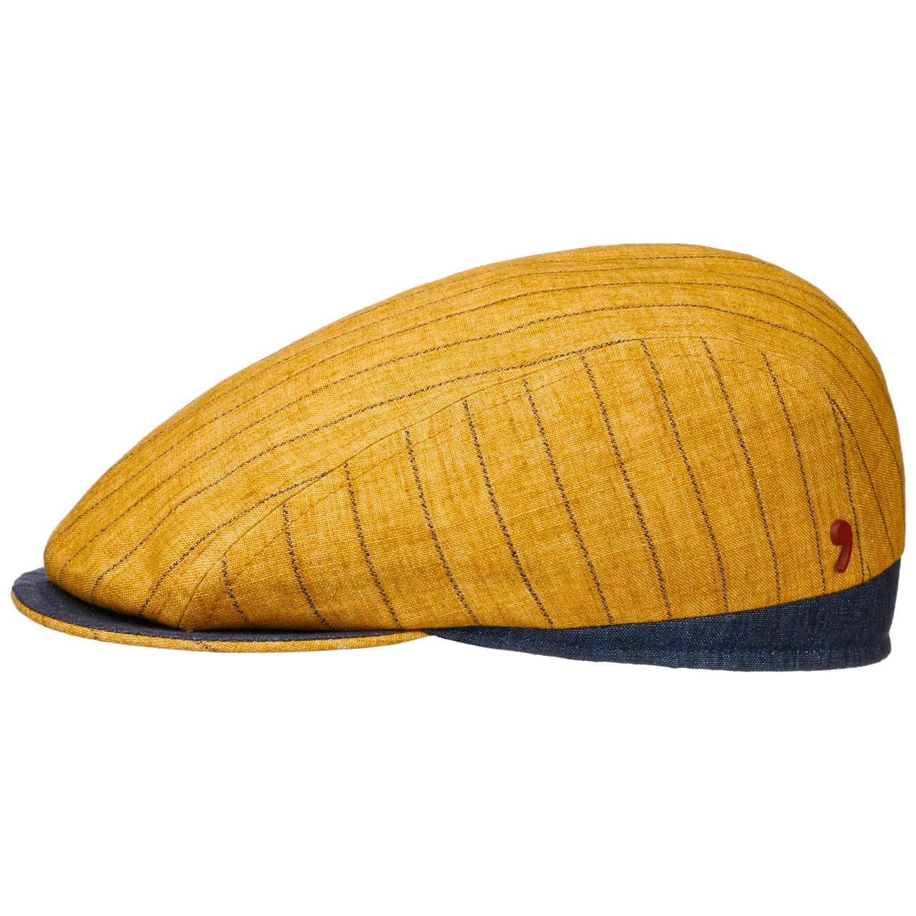 Leinen Stripes Flatcap by Alfonso DEste von Alfonso DEste