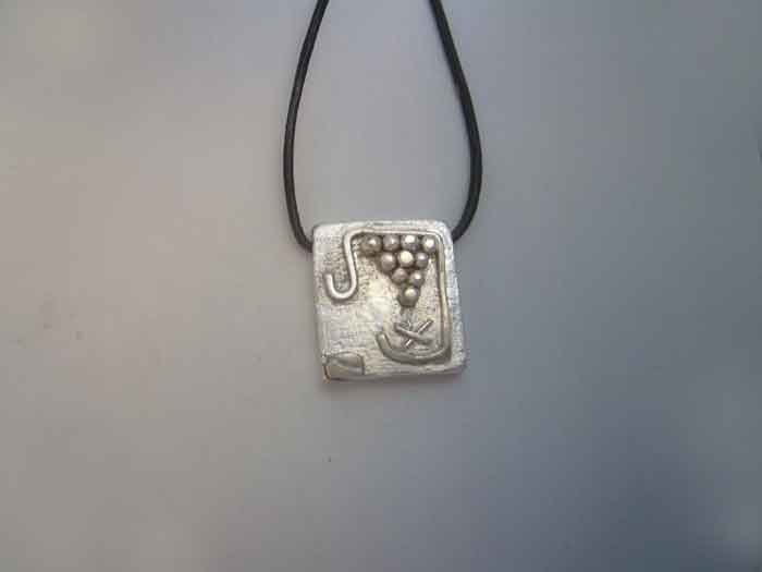 Maya Tzolkin Sterling Silber 925 Anhänger Seal Zodiac Symbol Sturms Kin Cauac Halskette Oder Heiliger Kalender Juwel Charme Sigil Glyphe von Algaba