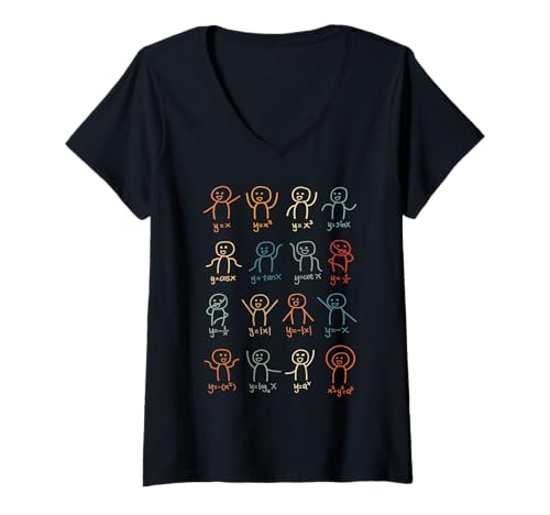 Damen Lustige Algebra Tanzfunktion Mathematiklehrer Geek T-Shirt mit V-Ausschnitt Damen Lustige Algebra Tanzfunktion Mathematiklehrer Geek T-Shirt mit V-Ausschnitt von Algebra Function Math Dance Tshirtoftheyear