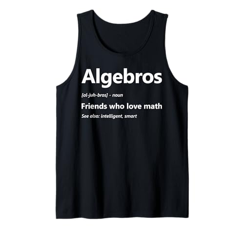 Herren Definition von Witzalgebren an der Mathematikabteilung Lustiger Algebra-Liebhaber Tank Top von Algebra Math Nerd Designs by A Math Lover Student