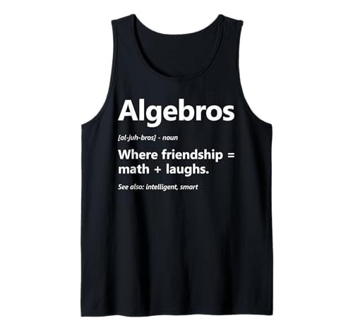Herren Mathematiklehrer Student Algebros Definition Funny Algebra Lover Tank Top von Algebra Math Nerd Designs by A Math Teacher