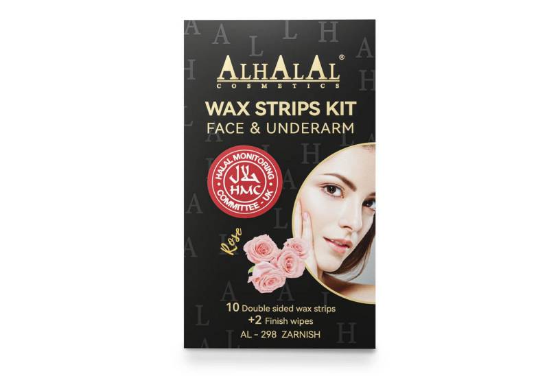 Alhalal Cosmetics Ltd. Kaltwachsstreifen AL-298 Zarnish Kaltwachsstreifen – Gesicht & Achsel, Schnelle Haarentfernung, Sanft & Alkoholfrei von Alhalal Cosmetics Ltd.