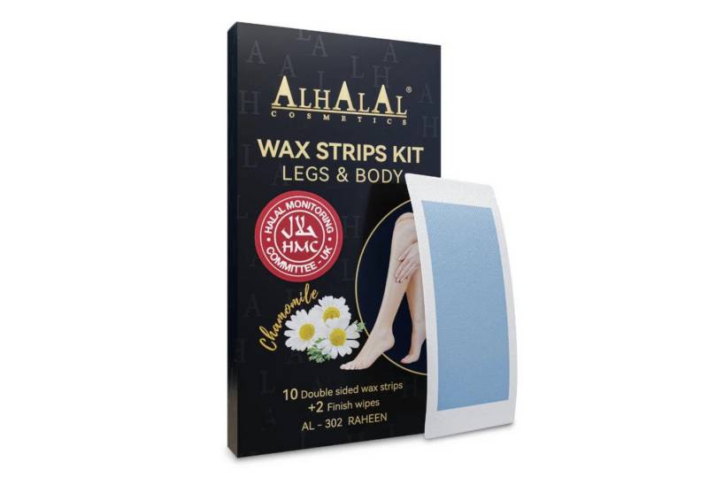 Alhalal Cosmetics Ltd. Kaltwachsstreifen AL-302 Raheen Kaltwachsstreifen – Beine & Körper, Sanfte & Schnelle Haarentfernung von Alhalal Cosmetics Ltd.