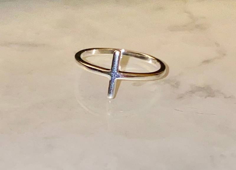 Kreuz Ring Einfache Minimalist Seitlich Stacking Kreuz Ring Einfache Minimalist Seitlich Stacking von AliCatJewels