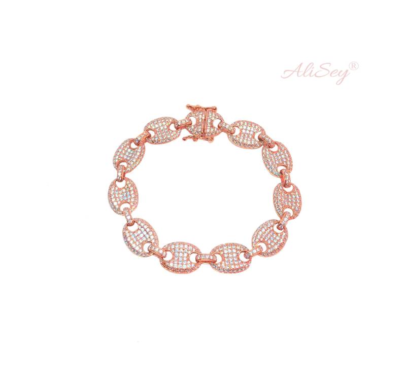 Ausgefallenes Cz Link Armband. Stil #asb09Rgp von AliSeyDesigns