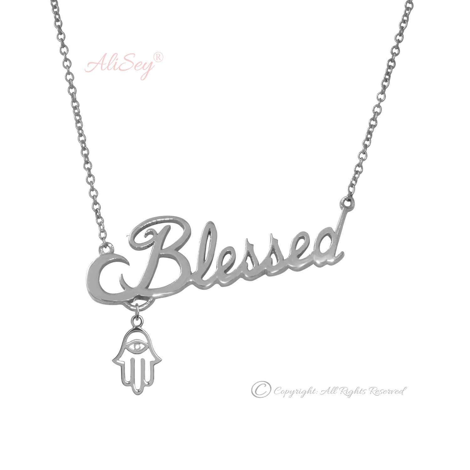 Blessed Anhänger Mit Hamsa Anhänger, Einzigartiges Design Aus Der Alisey Kollektion. Modell-Nr. Asp08Wg von AliSeyDesigns