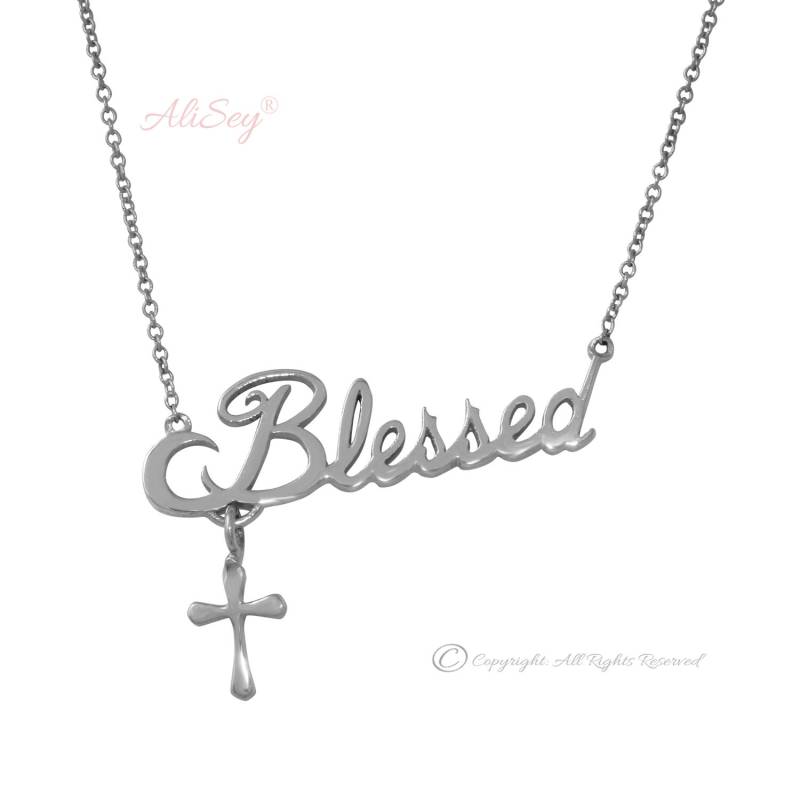 Blessed Anhänger Mit Kreuzanhänger, Einzigartiges Design Aus Der Alisey Kollektion. Modell-Nr. Asp02Wg von AliSeyDesigns