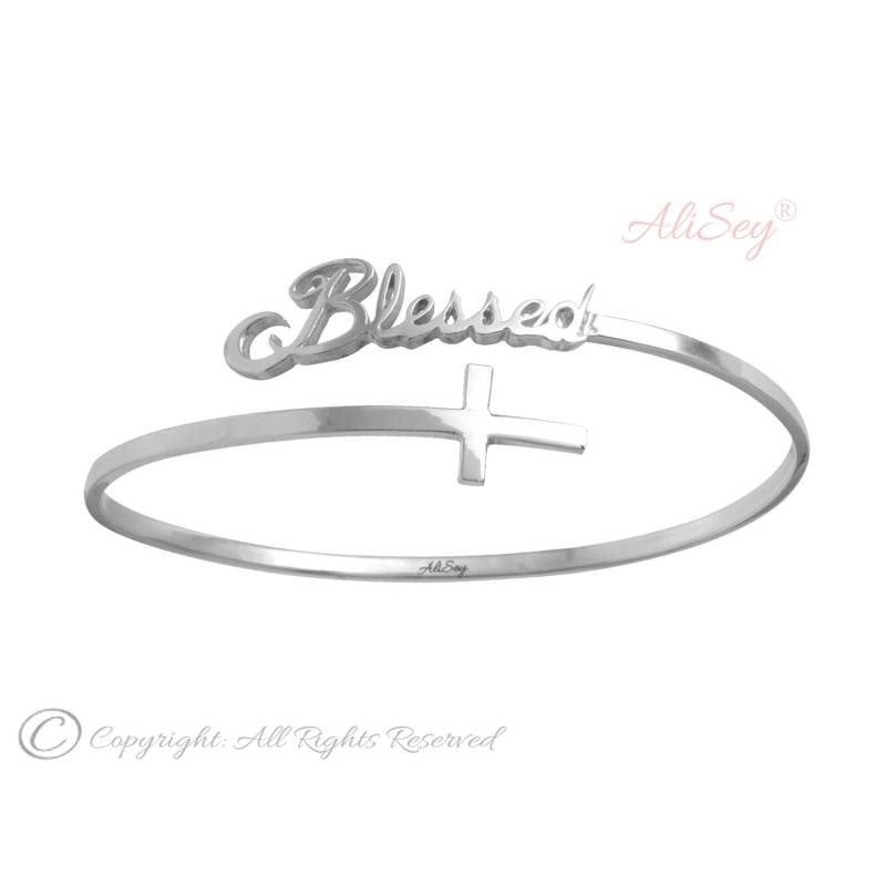 Blessed Cross Armband, Einzigartiges Design Aus Der Alisey Kollektion. Modell-Nr. Asb02Wg von AliSeyDesigns