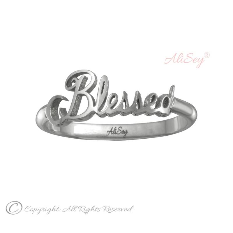 Blessed Ring, Einzigartiges Design Von Alisey "Blessed' Kollektion. Modell-Nr. Asr012Wg von AliSeyDesigns