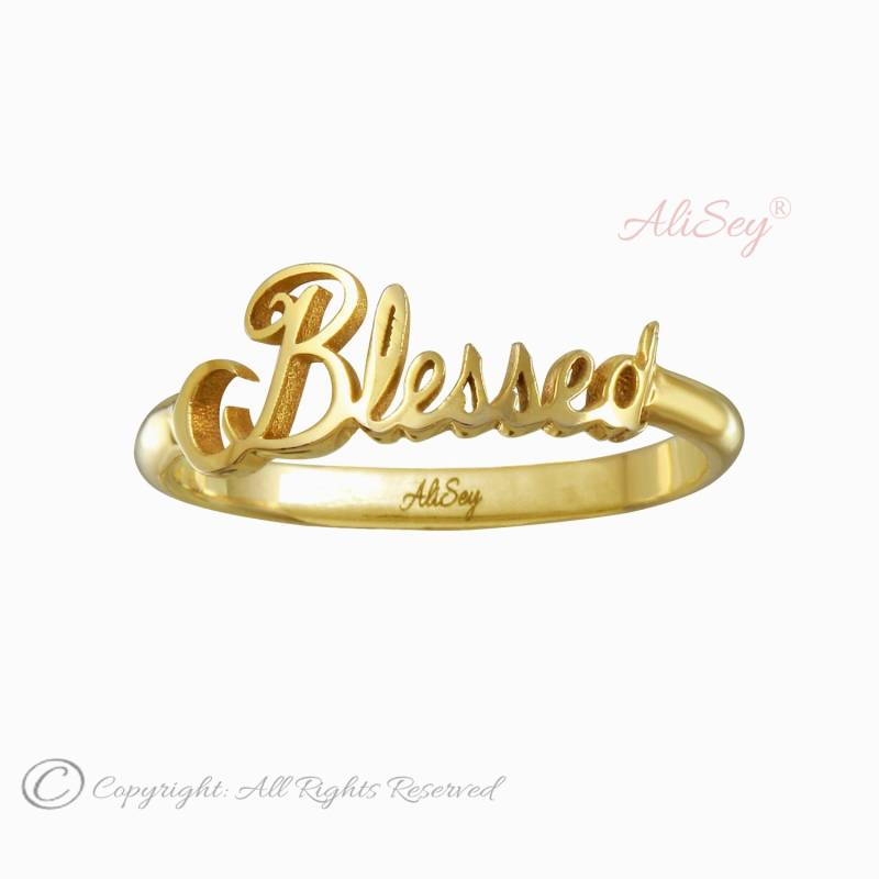 Blessed Ring, Einzigartiges Design Von Alisey "Blessed' Kollektion. Style-# Asr012Yg von AliSeyDesigns