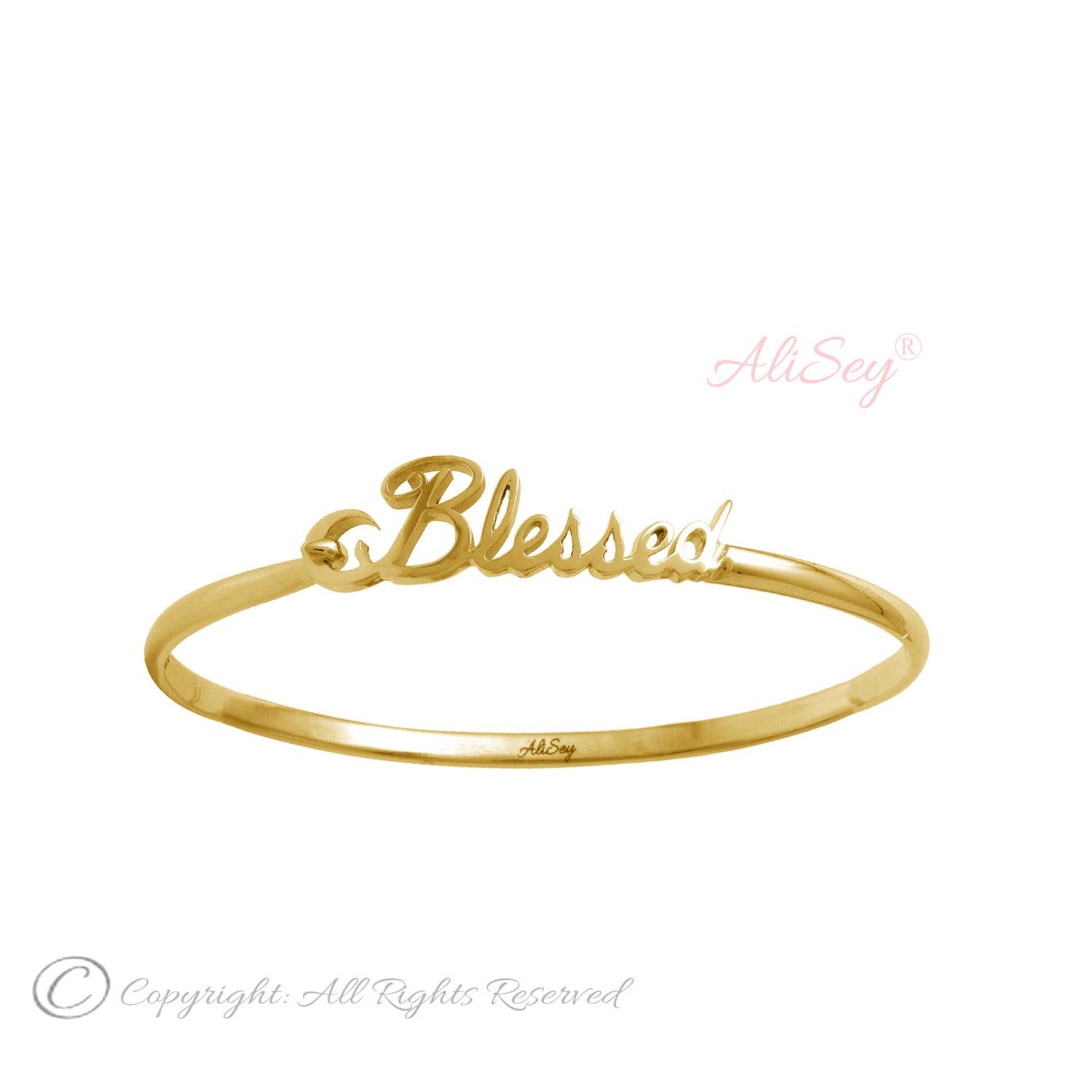 "Gesegneter Armreif Aus Der "Blessed" Kollektion Von Alisey, Stil #asb04Gp." von AliSeyDesigns