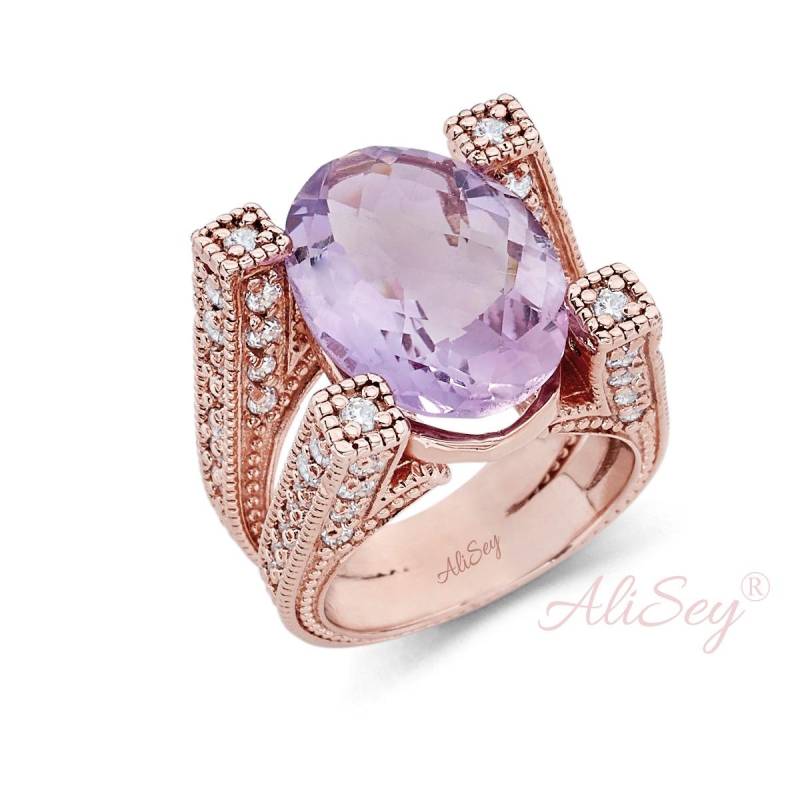 Ovaler Amethystring Von Alisey. Artikel #asr01Rgp von AliSeyDesigns
