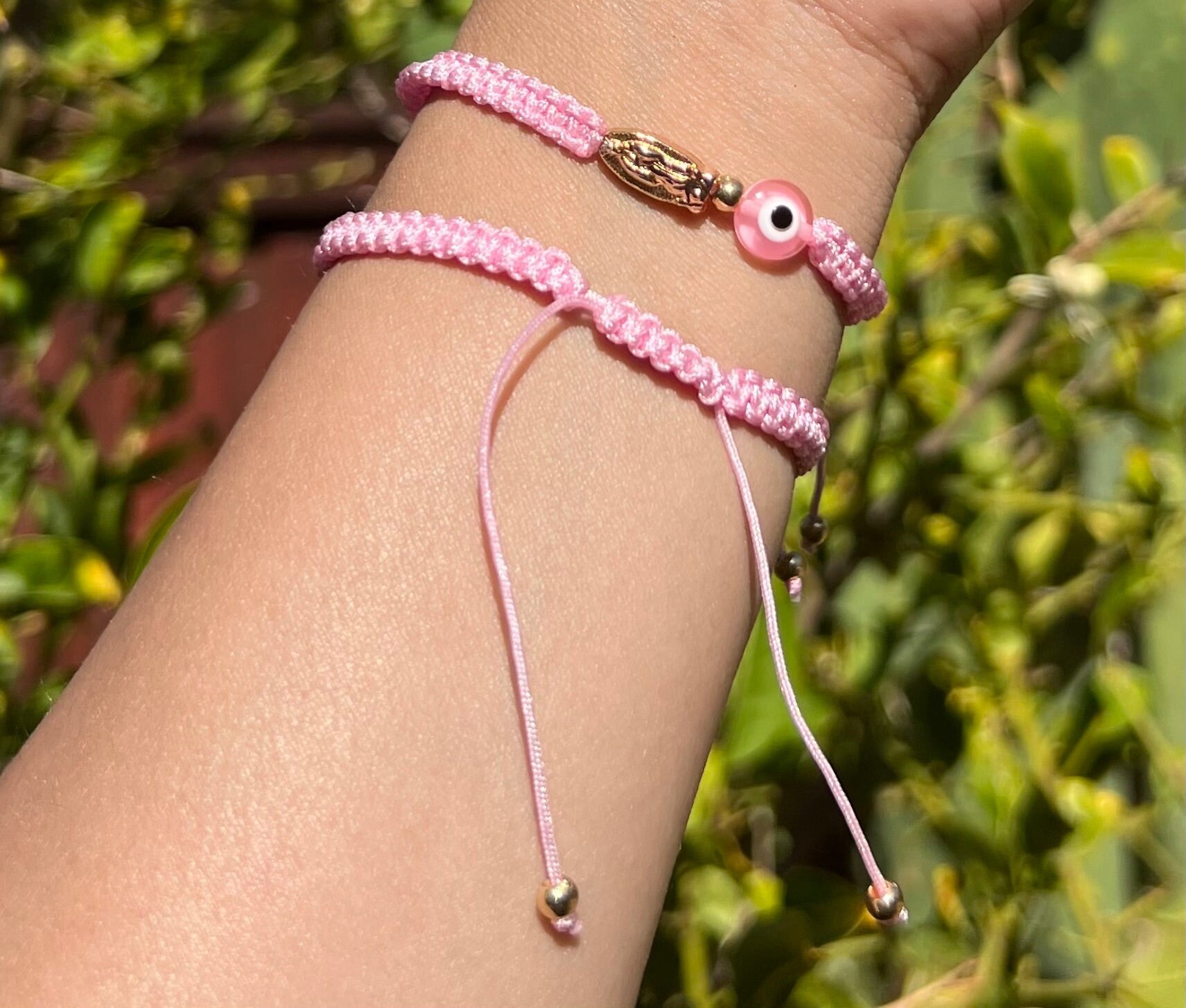 Pink Evil Eye Armband, Armbänder Für Frauen, Schmuck, Geschenk, Einzigartige Geschenke, Beste Freundin Geschenk Sie, Freundschaftsarmband von AliValCompany