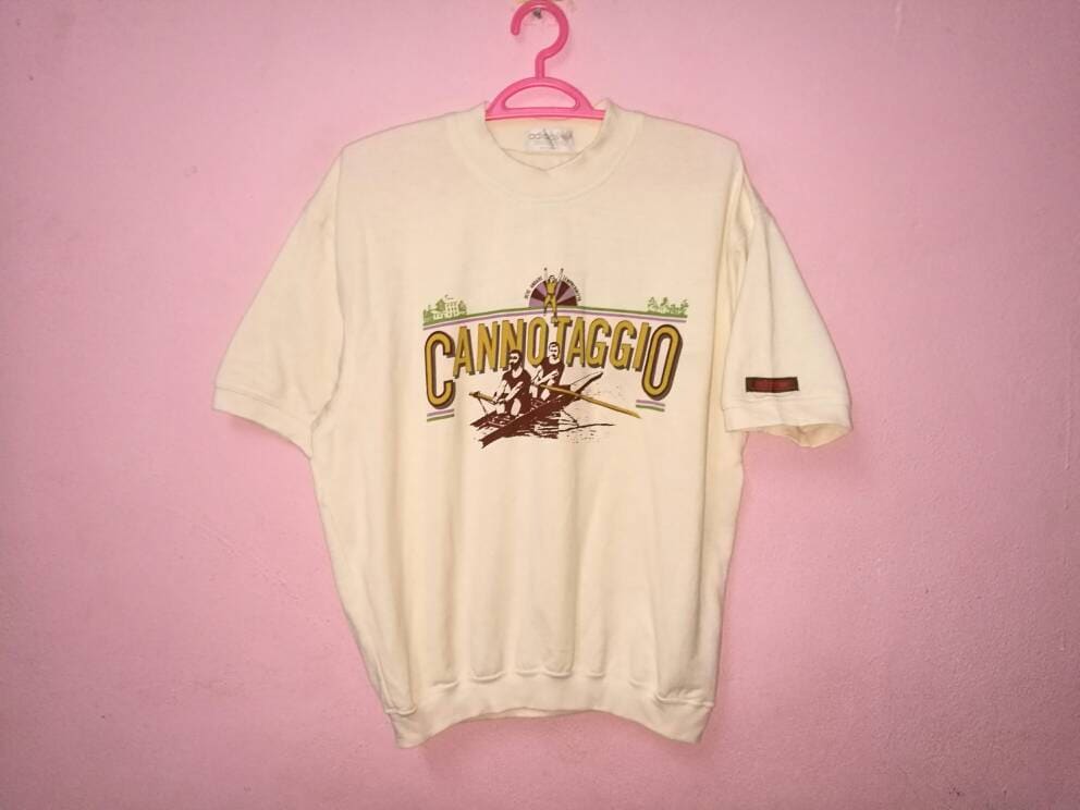 Selten Vintage Adidas Kleeblatt Kleines Logo Spellout Stickerei Kurzarm Sweatshirt von AliaShopVintage