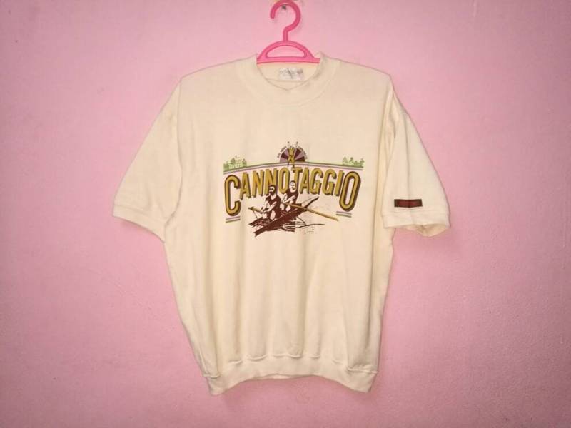 Selten Vintage Adidas Kleeblatt Kleines Logo Spellout Stickerei Kurzarm Sweatshirt von AliaShopVintage