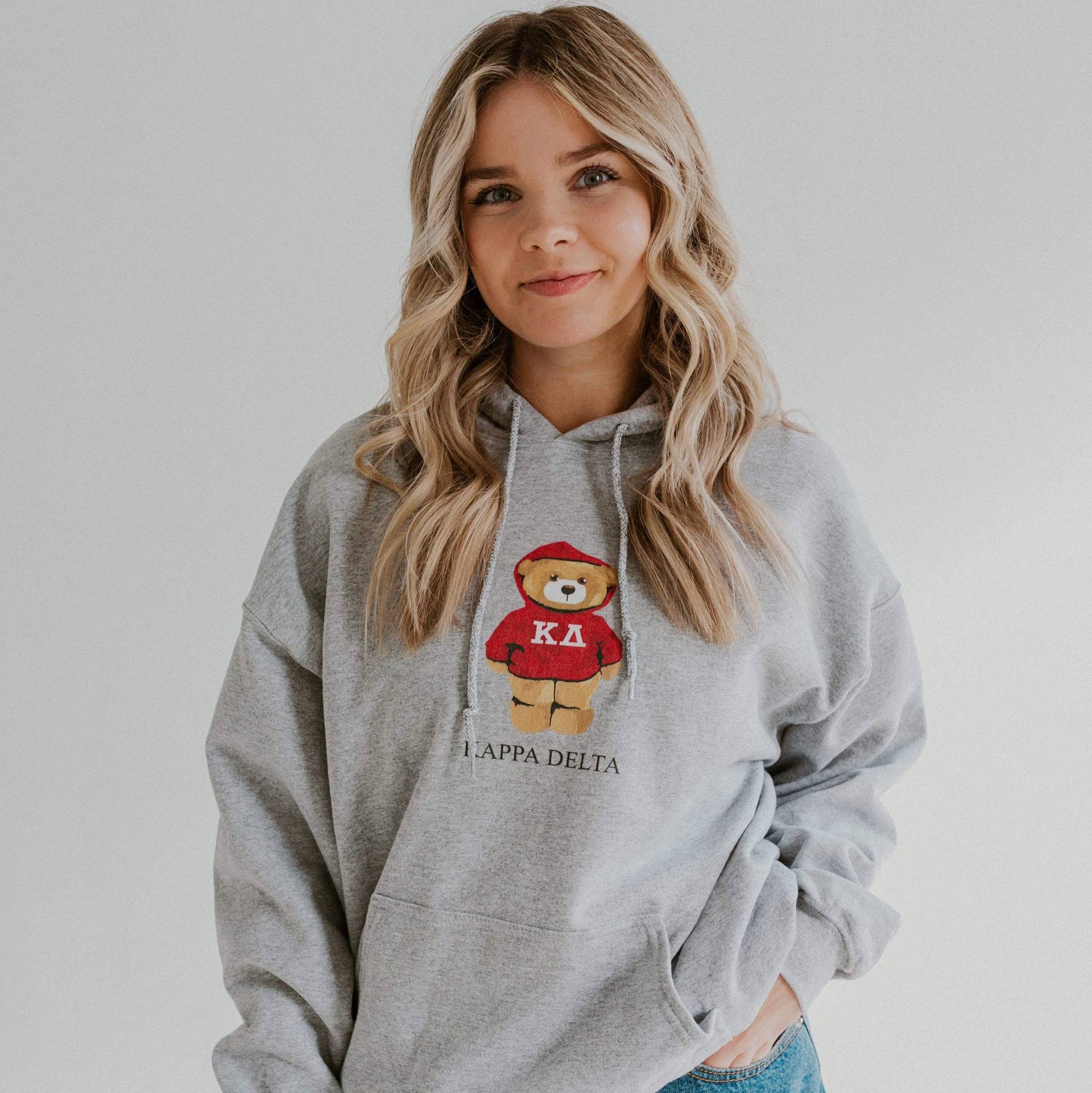 Teddybär Hoodie/Grauer Sorority Sweatshirt Apparel Greek von AliandAriel